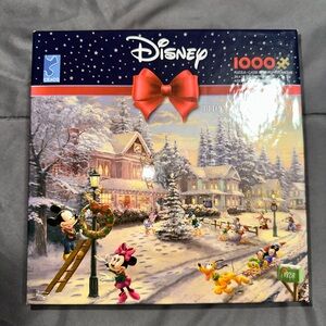 Disney Festive Holiday Puzzle with Red and Green Accents